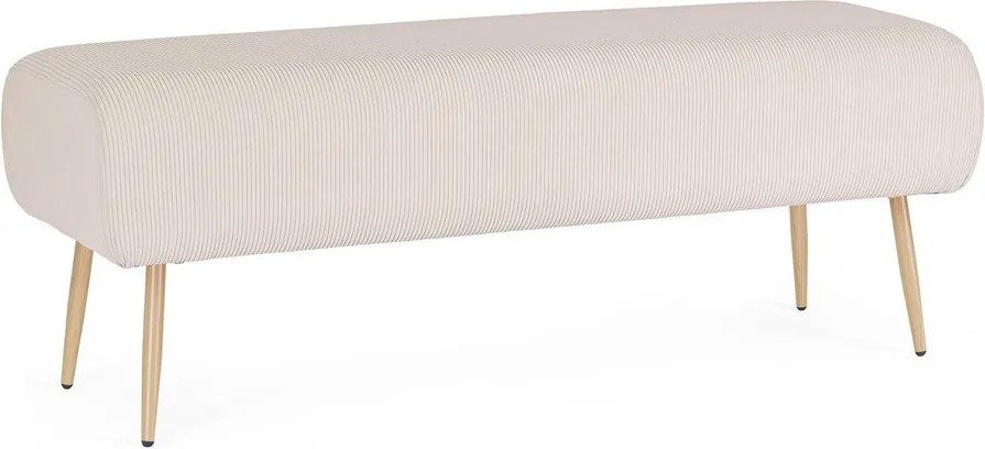 Fehér párnázott pad Olga – Bizzotto