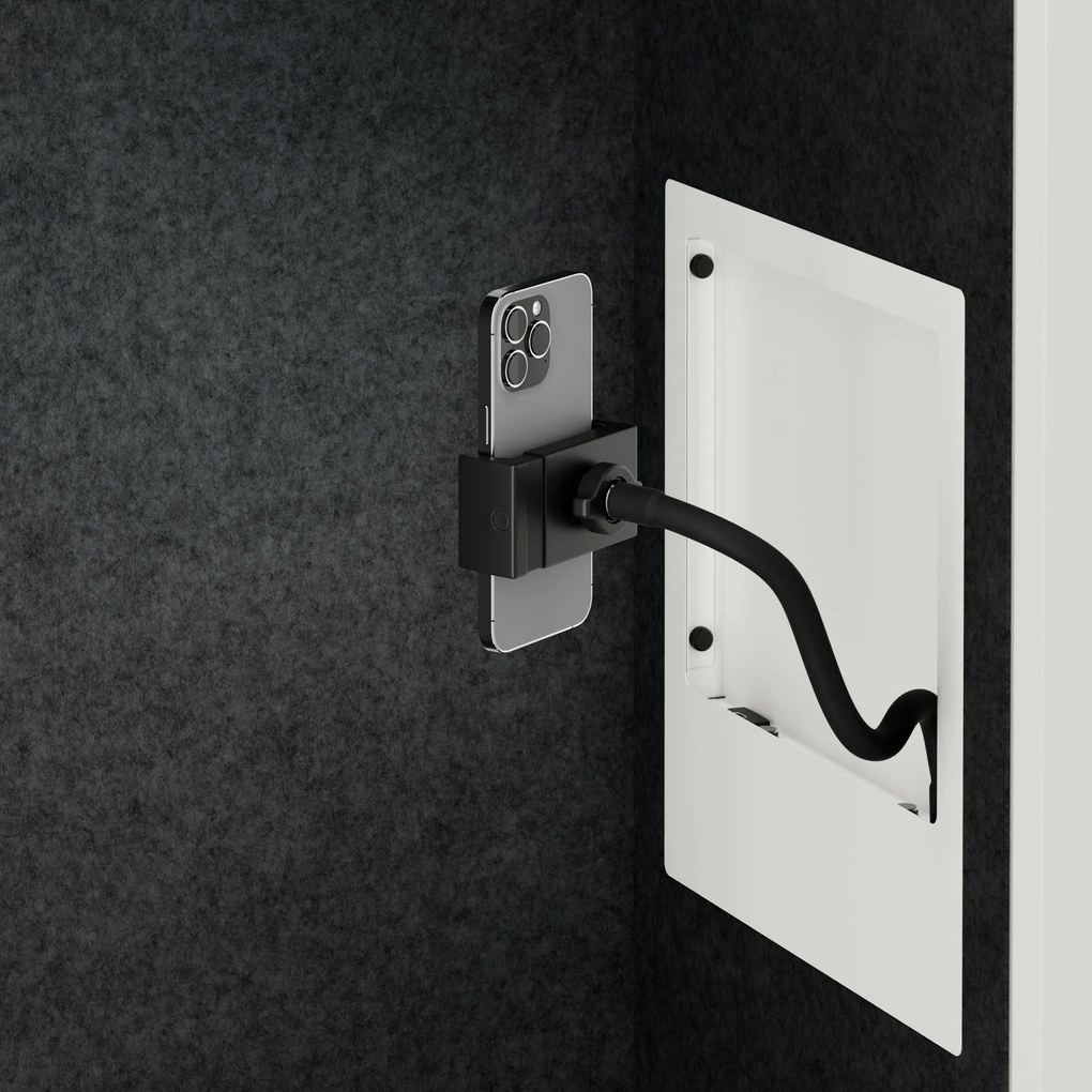 Sally 1150mm korpus Biały - siedzisko Ciemnoszary