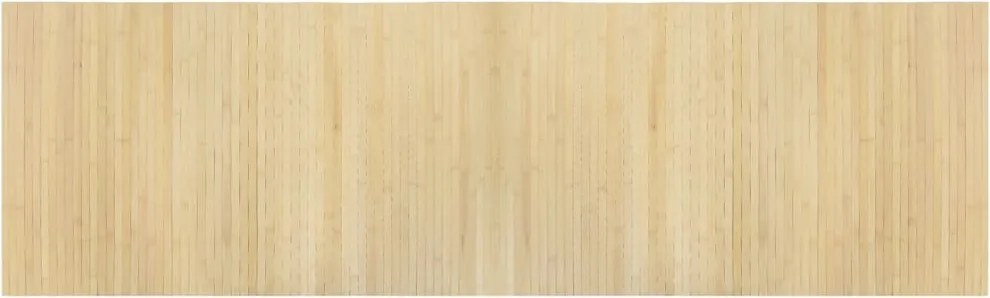 vidaXL négyszögletű világos természetes bambusz szőnyeg 60 x 200 cm