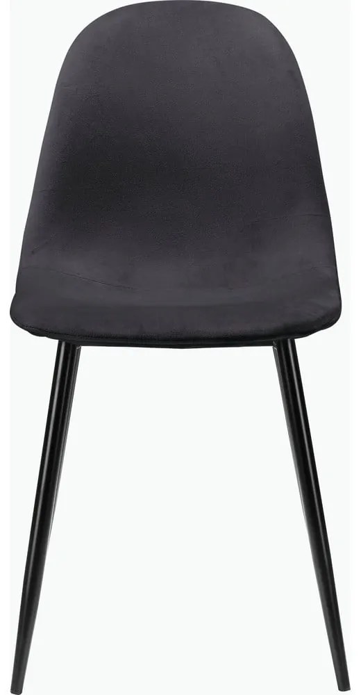 Sötétszürke bársony étkezőszék szett 4 db-os Monza – Støraa