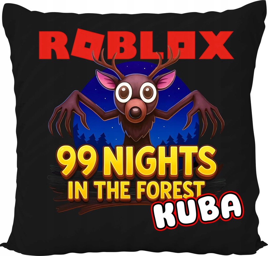 Párna Fekete Játék Roblox Robloks 99 Éjszaka Az Erdőben Ajándék Név