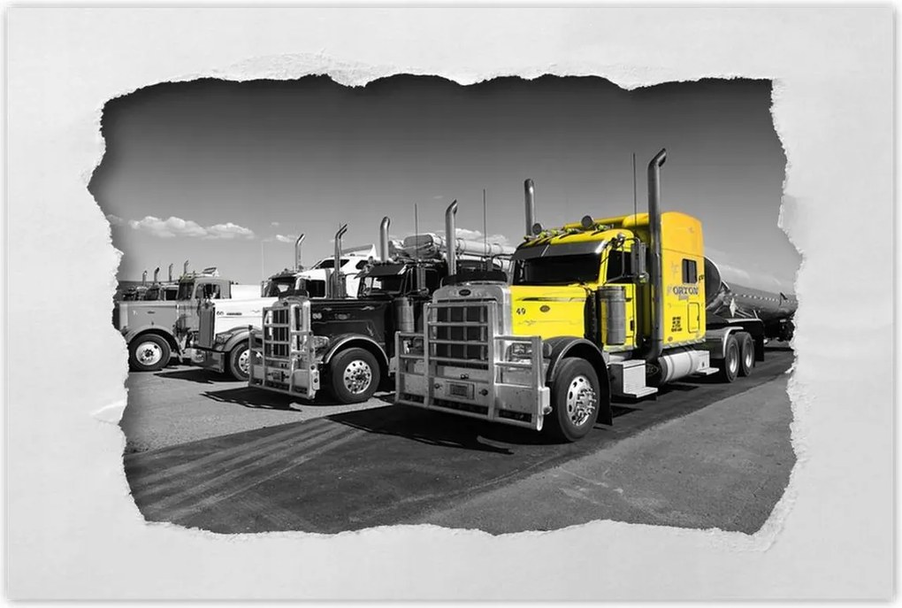 Poszterek 60x40 Sárga teherautó az USA-ból