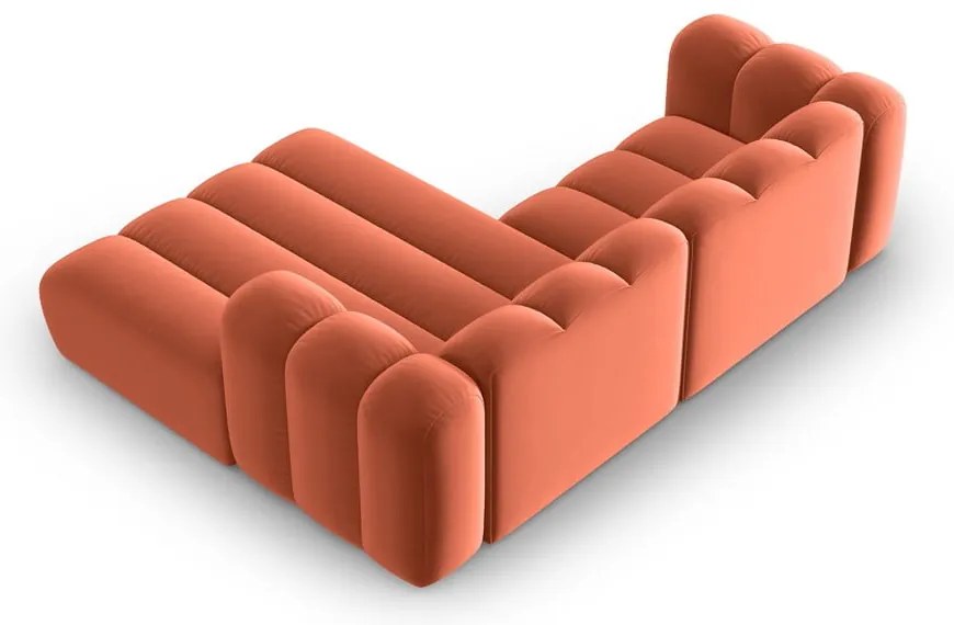 Rózsaszín sarokkanapé (jobb oldali) Lupine – Micadoni Home