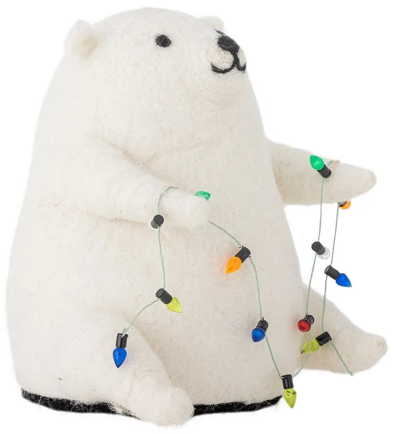 Fehér fénydekoráció Wally – Bloomingville