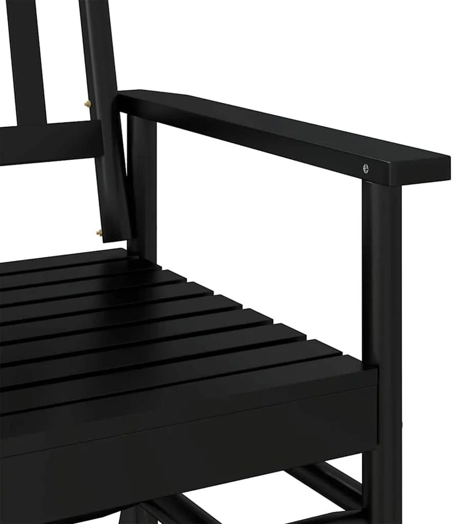 fekete tömör nyárfa hintapad 118 x 70 x 104,5 cm