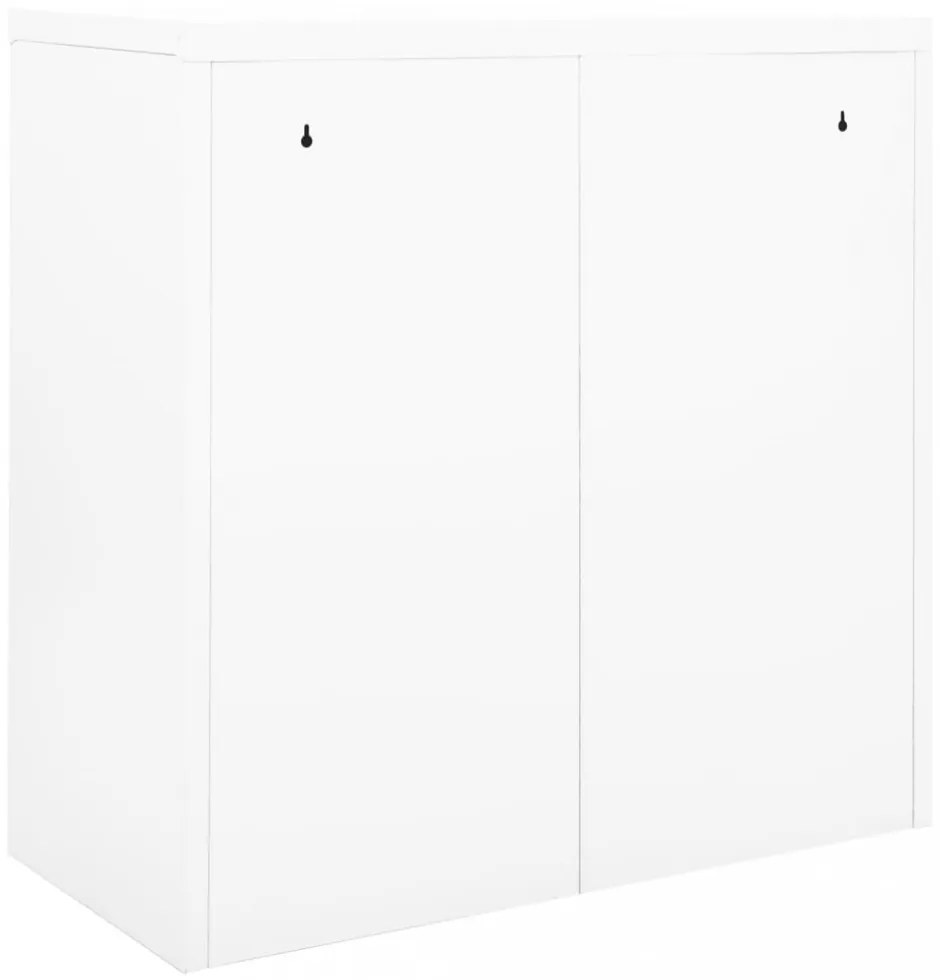 vidaXL fehér acél tolóajtós szekrény 90 x 40 x 90 cm