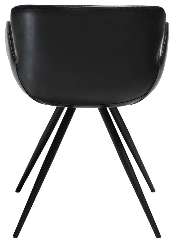 Fekete kárpitozott karfás étkezőfotel Gaia – DAN-FORM Denmark