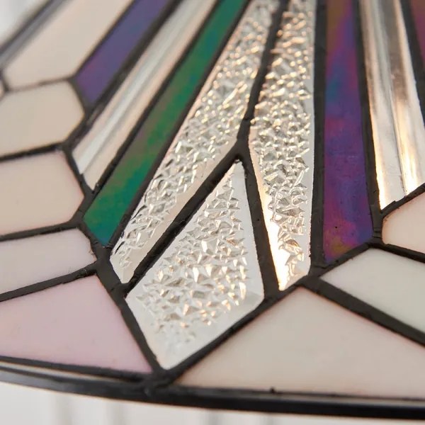 Endon 63938 - Tiffany ASTORIA láncos csillár 1xE27/60W/230V átm. 48 cm