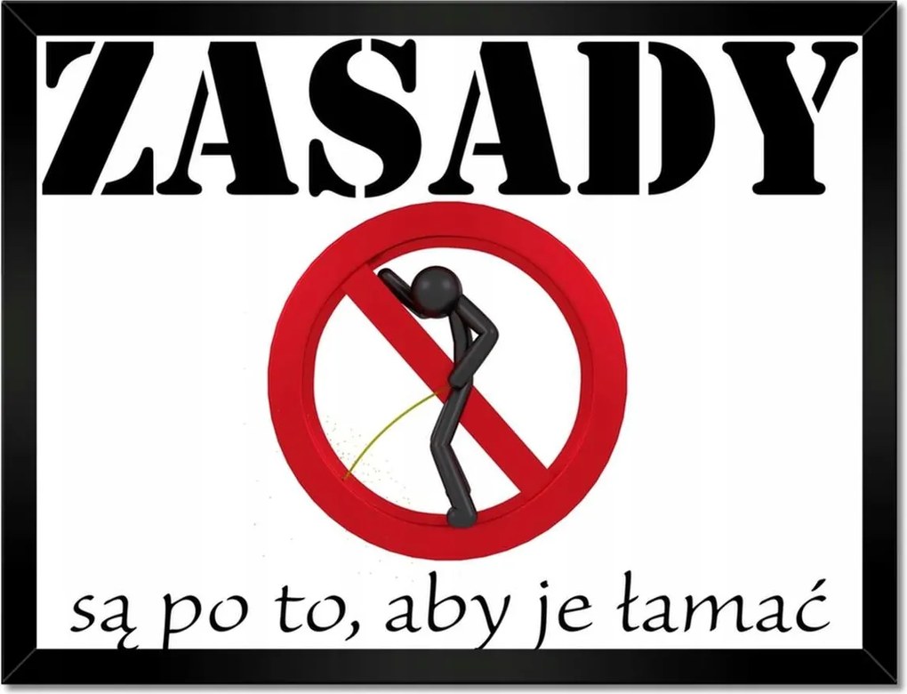 Poszterek keretben 40x30 Szabályszegés