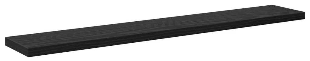 Könyvespolc Rács - 4 Fekete Tölgy Színben, 60x10x1.5 cm - Mérnöki Fából Készült