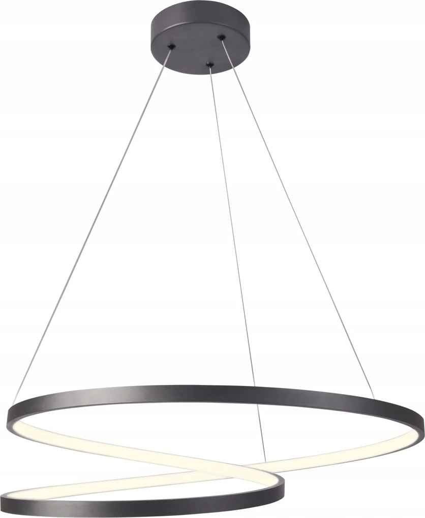 Zefira Sanico Fekete Függő Mennyezeti Lámpa 52W 4900lm 4000K Neutrális Fény