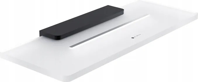 Nimco Maya fürdőszobai polc lyukakkal, matt fekete, 30 cm Mac X430-90_