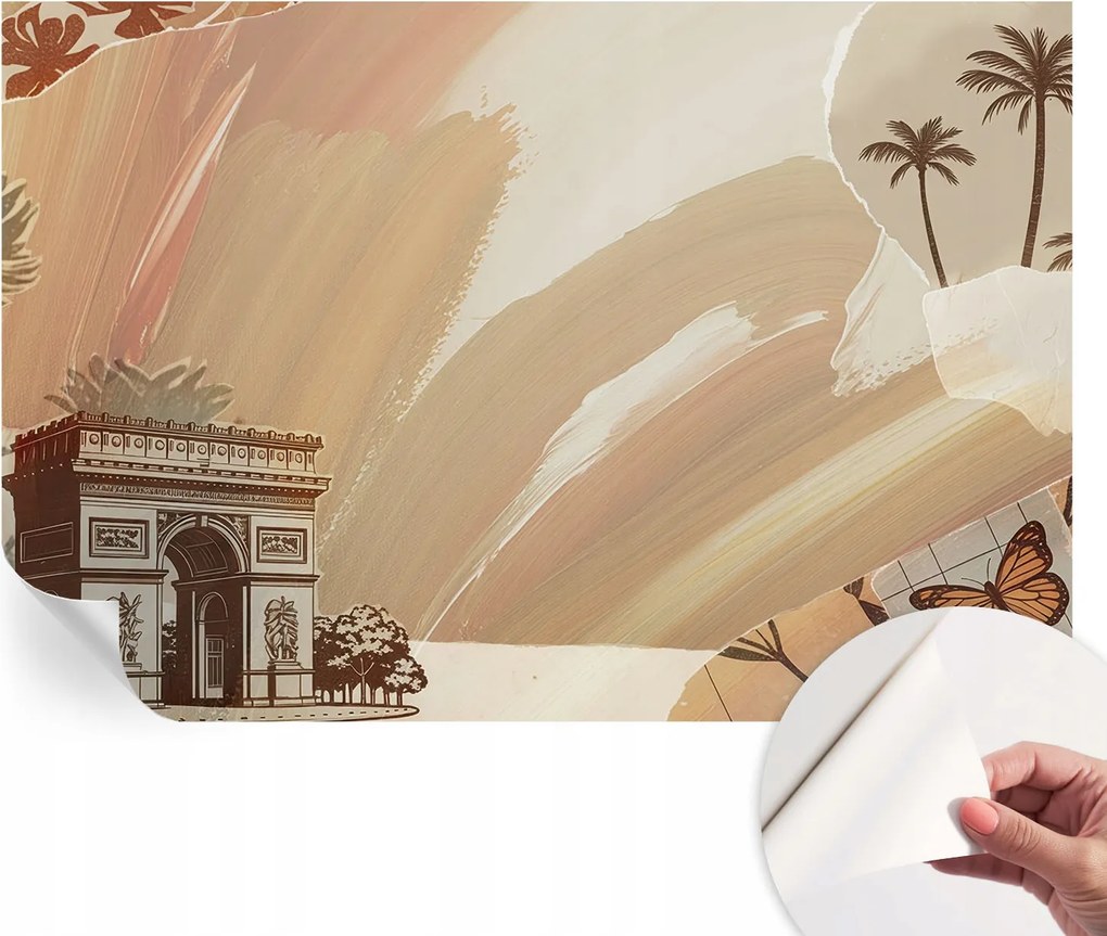 Modern öntapadós fali fotótapéta Egzotikus utazás 104x70 cm