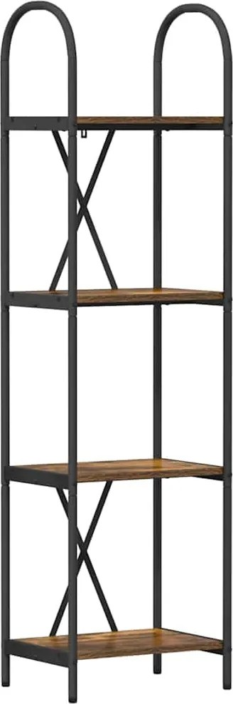 vidaXL Könyvespolc Füstölt tölgy 40 x 30 x 146 cm Faanyag