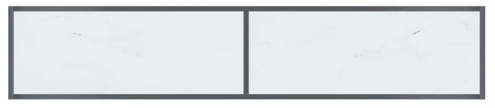fehér edzett üveg tálalóasztal 180 x 35 x 75,5 cm