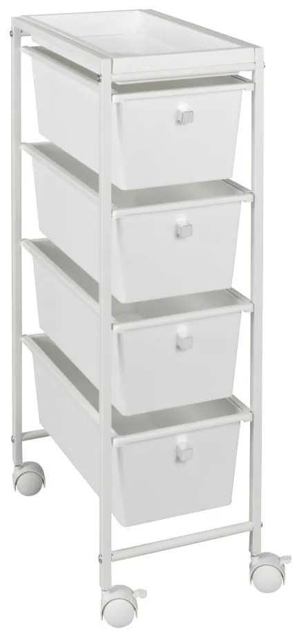 Fehér gurulós polcos állvány 22,5x76,5 cm Gala – Wenko