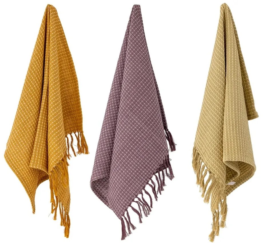 Pamut konyharuha szett 3 db-os 70x45 cm Paprika - Bloomingville