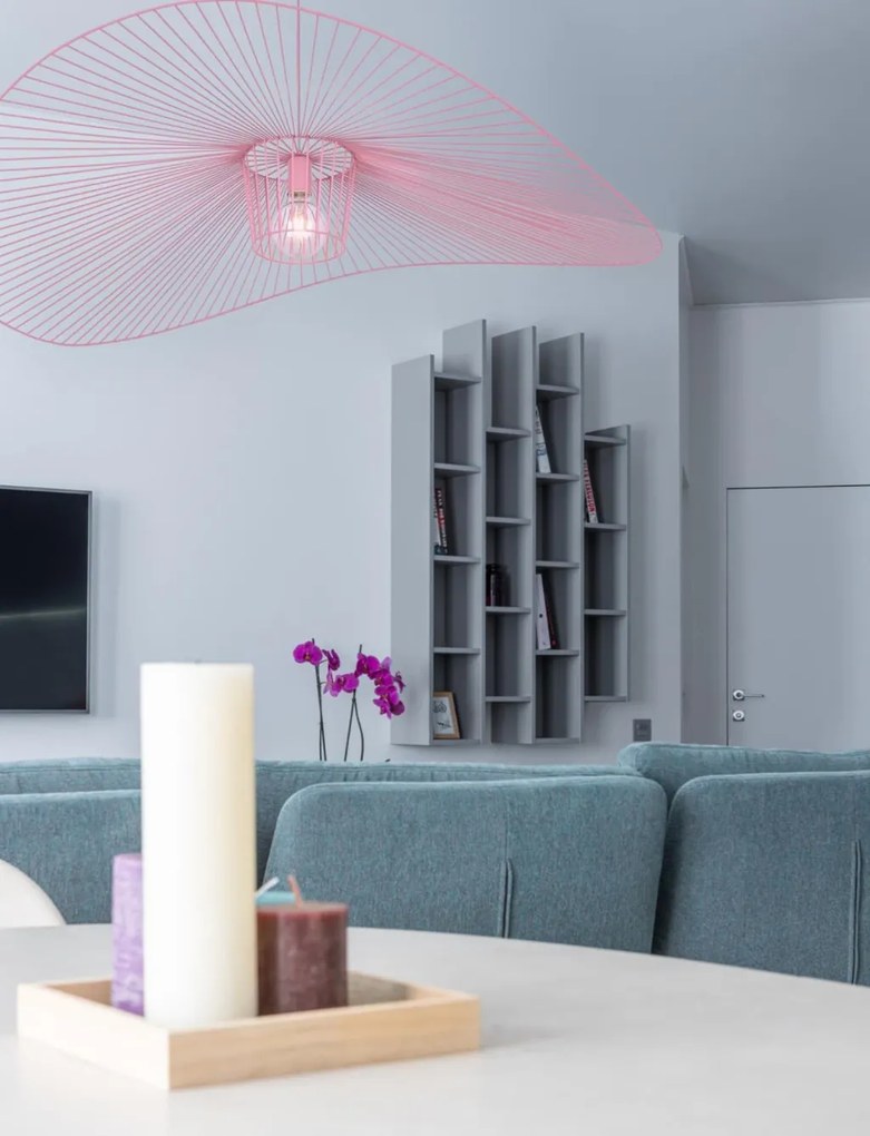 KAJA KP-21_ROZOWY ROZOWY Modern Függesztett Lámpa Rózsaszín E27 IP20