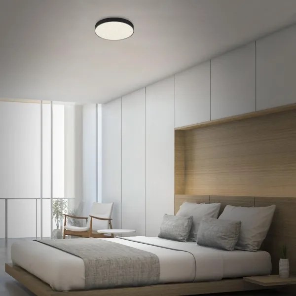 Briloner 7074-415 - LED Mennyezeti lámpa STAR SKY LED/21W/230V átm. 28 cm fekete