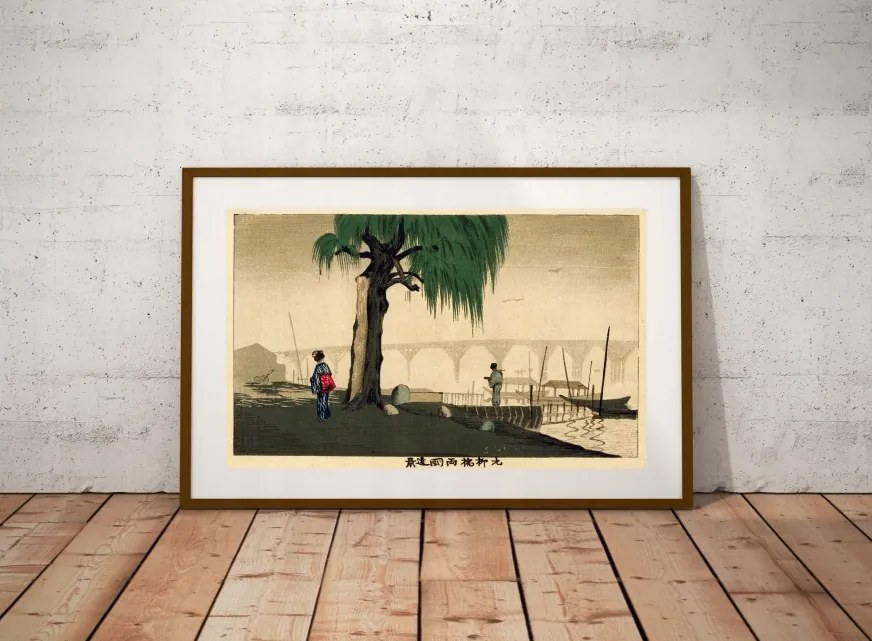 Kobayashi Kiyochika fa 1879 méret 50x30cm