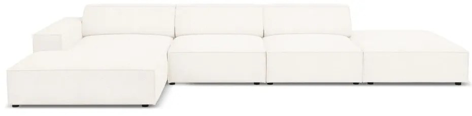 Bézs buklé szövet sarokkanapé (bal oldali) Jodie – Micadoni Home