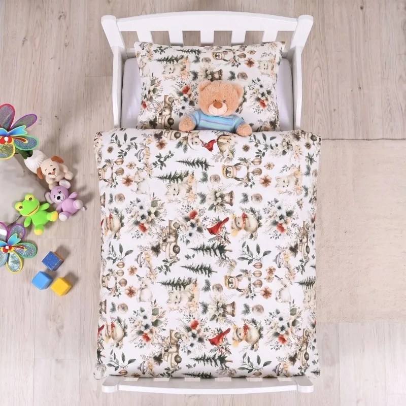 EMI Lola karácsonyi pamut ágyneműhuzat, Gyerekgarnitúra 90x130 + 45x65