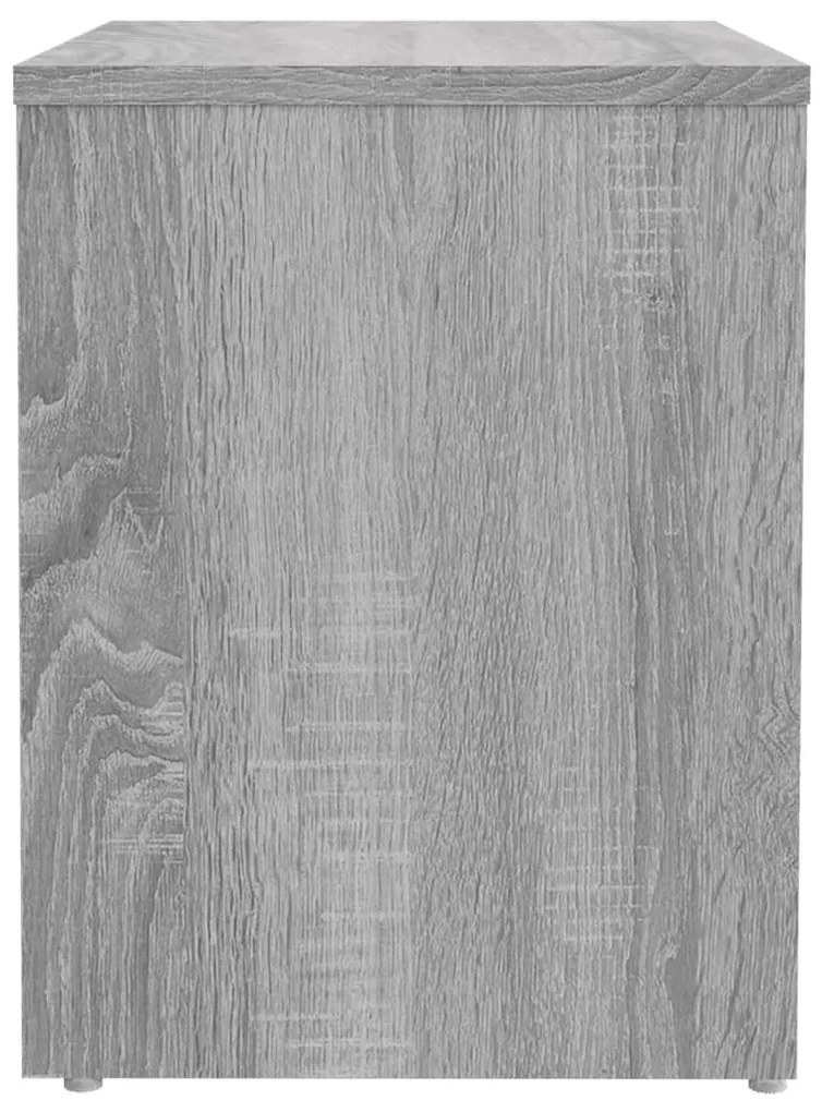 2 db szürke sonoma szerelt fa éjjeliszekrény 40 x 30 x 40 cm