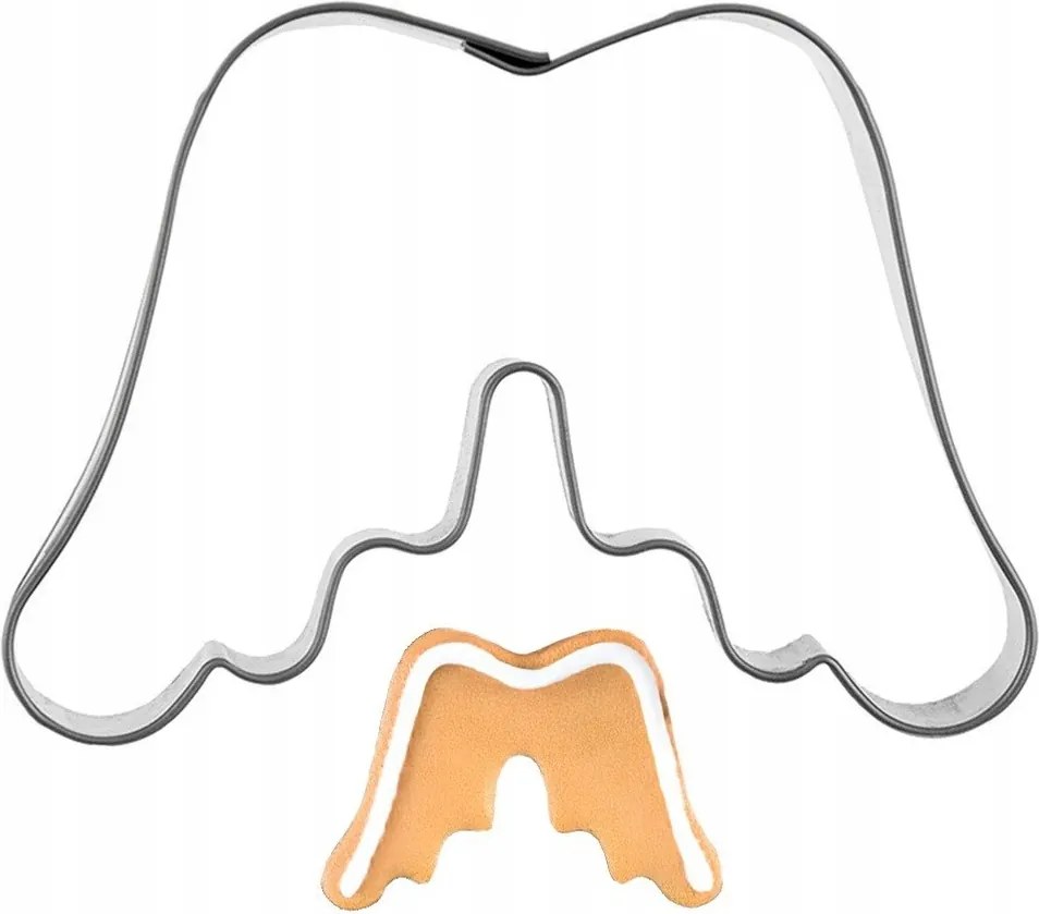 Lyukasztó Keksz Forma Mézeskalács Acél Szárny Angyal Karácsony