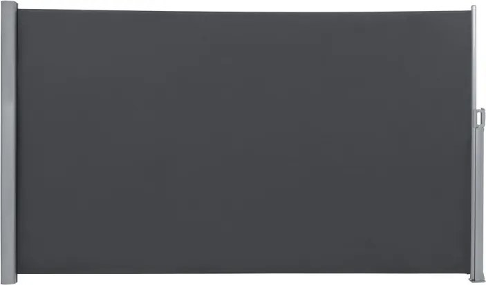 Oldalsó terasznapellenző, belátásgátló, szürke, 280 g/m² 200 x 400 cm