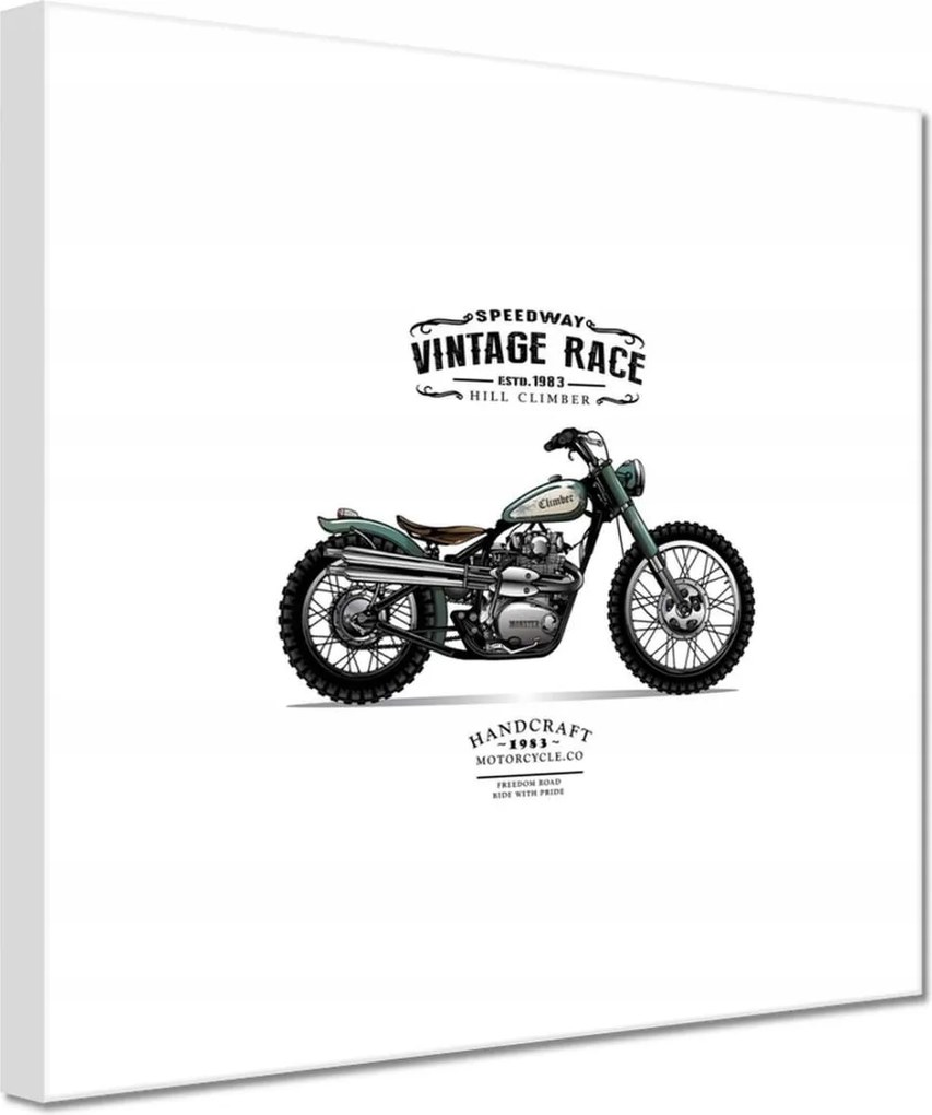 Vászonkép 60x60 Motorkerékpár Antik Vintage