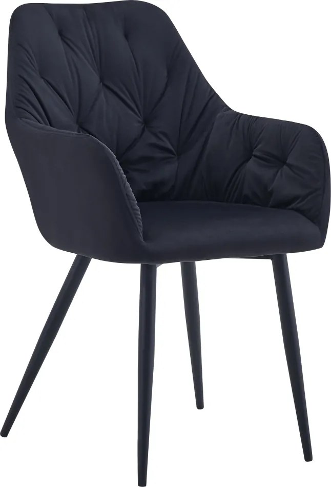 Design fotel, fekete Velvet szövet, VERIO NEW