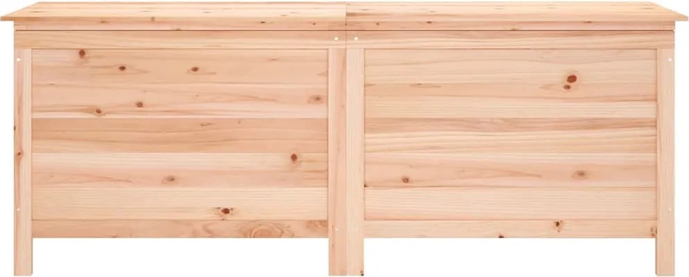 vidaXL tömör fenyőfa kerti tárolóláda 150x50x56,5 cm