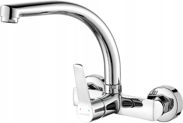 Konyhai Csaptelep Fali Magas Kifolyócső Felülről