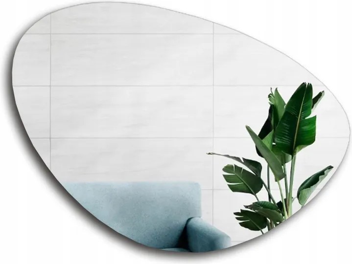 Fürdőszobai tükör szabálytalan Obszidián 131X100 fali