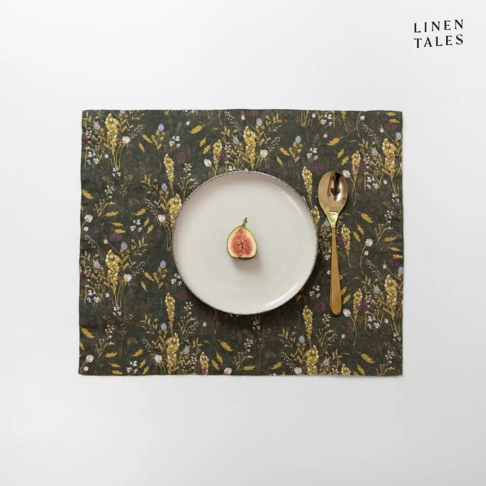 Len tányéralátét 35x45 cm Woodland – Linen Tales