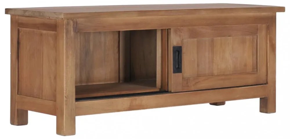 tömör tíkfa TV-szekrény 90 x 30 x 35 cm