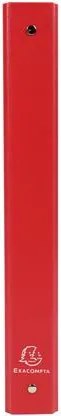 Gyűrűs könyv, 4 gyűrű, 40 mm, A4, karton, EXACOMPTA, piros (EX51375E)