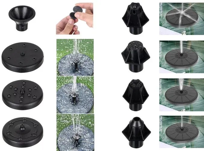 Világító LED napelemes kerti szökőkút - Gardlov