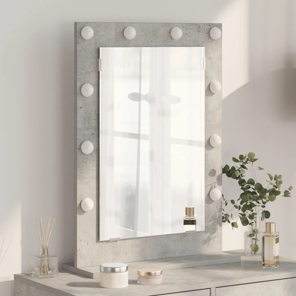 pipere tükör Beton szürke Beton 70 x 50 x 18 cm Tükör