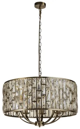 Searchlight 6588-8AB - Csillár láncon BIJOU 8xE14/60W/230V réz