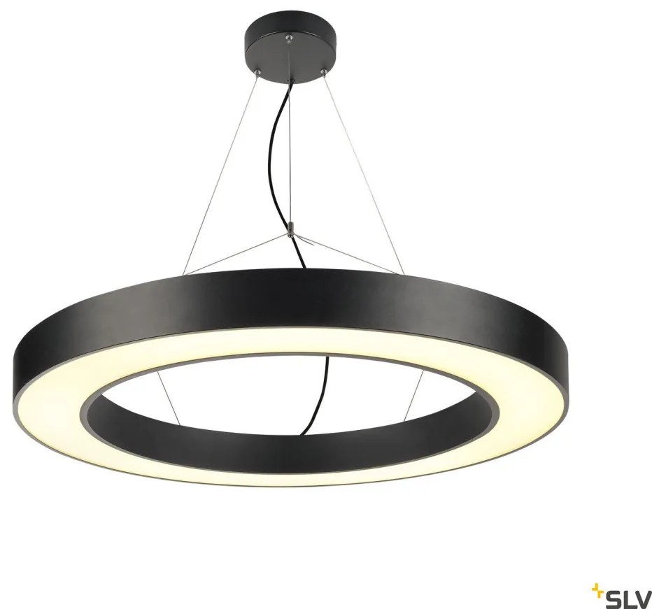 SLV 133850 MEDO Modern Led Függesztett Lámpa Fekete LED IP20