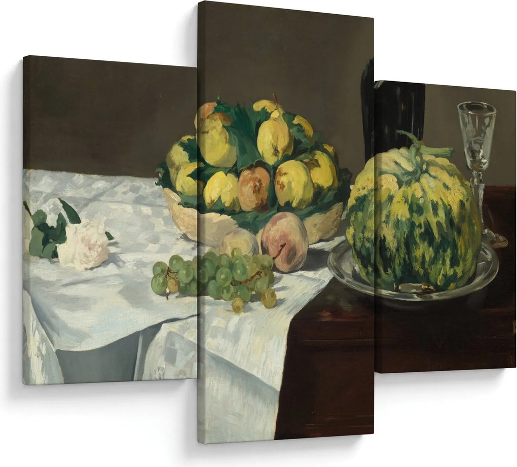Kép - Edouard Manet, Still Life with Melon and Peaches, reprodukciók (90x60 cm)