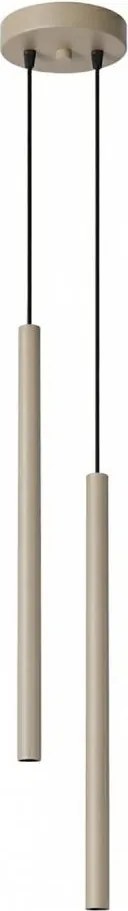 Sollux SL.2118 - Kábeles függőlámpa PASTELO 2xG9/8W/230V taupe