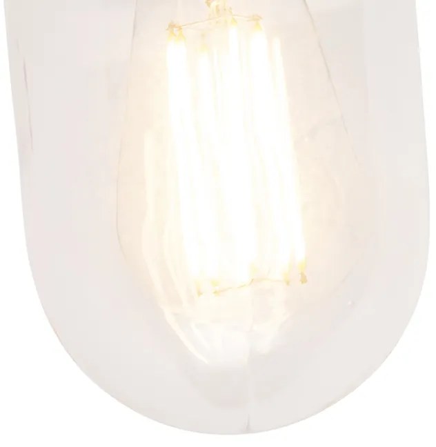 Okos rusztikus fali lámpa antracit IP44 WiFi-vel E27 - Kansas