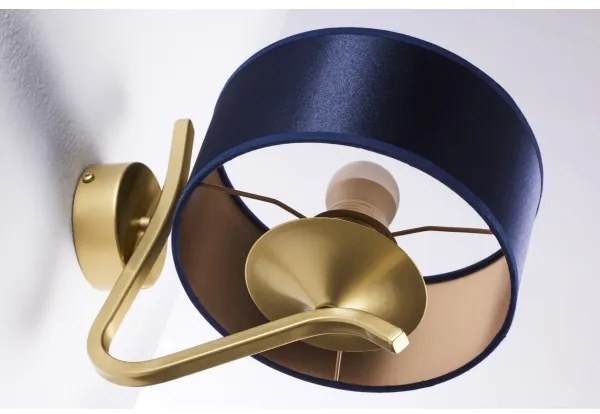 Jupiter 2115 - KASZMIR fali lámpa 1xE27/15W/230V kék/arany