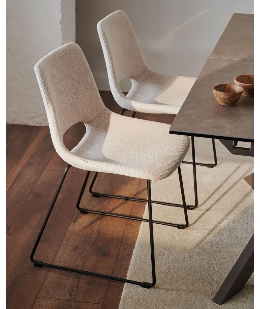 Bézs étkezőszék Zahara – Kave Home