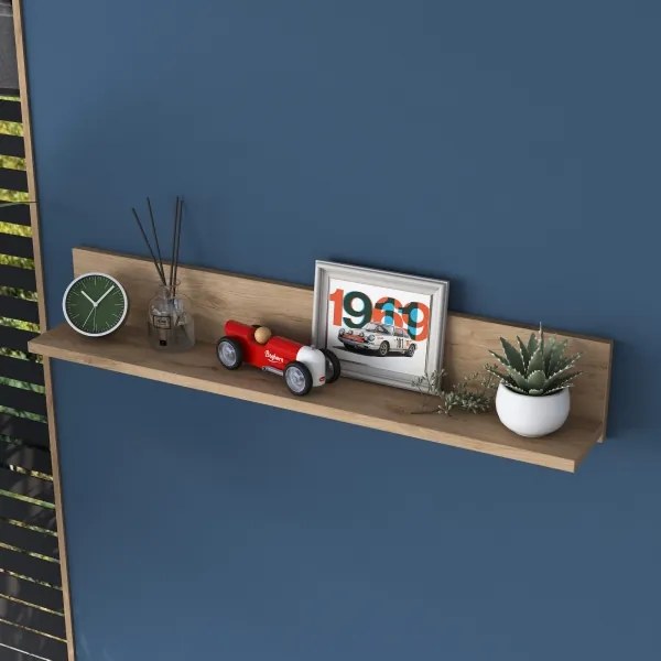 Fali polc RANI 90x15 cm barna