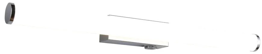 Fényes ezüstszínű LED fali lámpa Mattimo – Trio