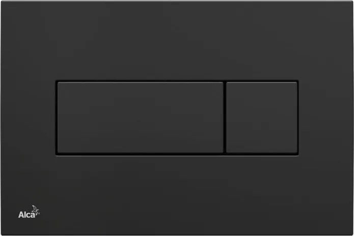 AlcaPLAST WC-öblítő gomb Fekete fényes M378 Delfin alcadrain