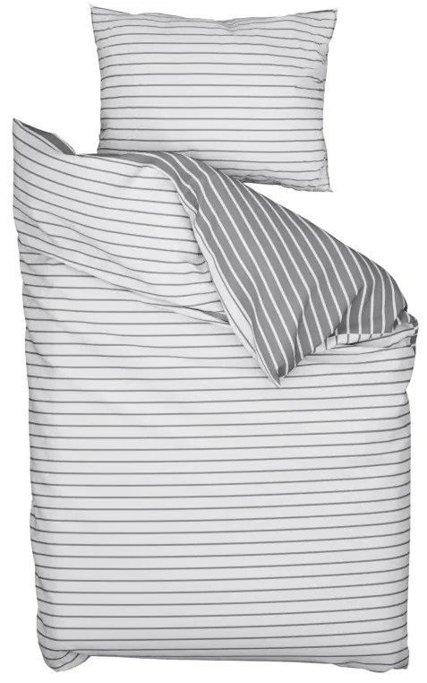 Pamut ágyneműhuzat Caprivi szürke gombos Ágyneműhuzat mérete: 70x90 cm; 140x220 cm